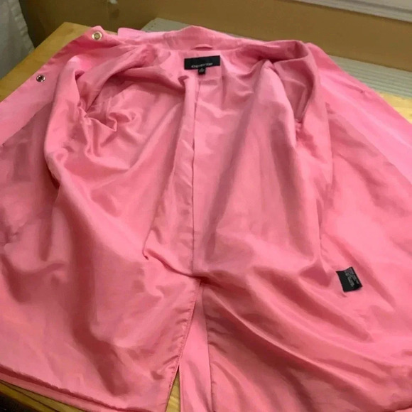 JONES NEW YORK Pink Toggle Trench Coat Size S - Picture 13 of 16